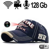 WIFI-HD SpyCam getarnt im Baseball Cap, 128 Gb